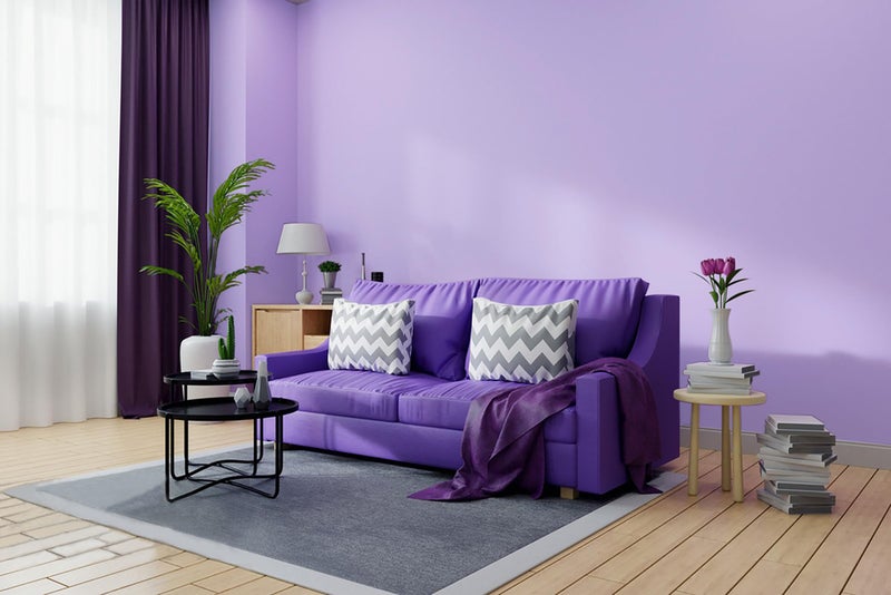 Micpolo 15.7""x394"" Purple Wallpaper Peel and Stick Wallpaper for Bedroom Renter Friendly Wall Paper Purple Contact Paper for Cabinet Solid Color Self-Adhesive Removable Wallpaper Matte Vinyl Roll - Image 4